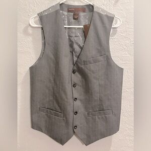 🆕 Perry Ellis Men’s Separate Suit Stripe Vest - Size S NWT
